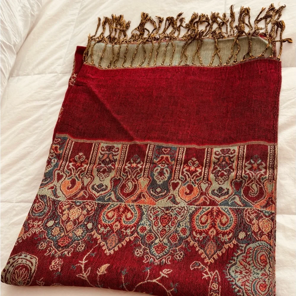 pashmina Turquoise Cashmere-Silk Wrap